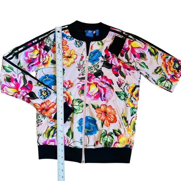 Adidas x Farm Rio Women’s Sz XS Floral Track Jacket Tropical Flotilla Full Zip - Picture 13 of 14